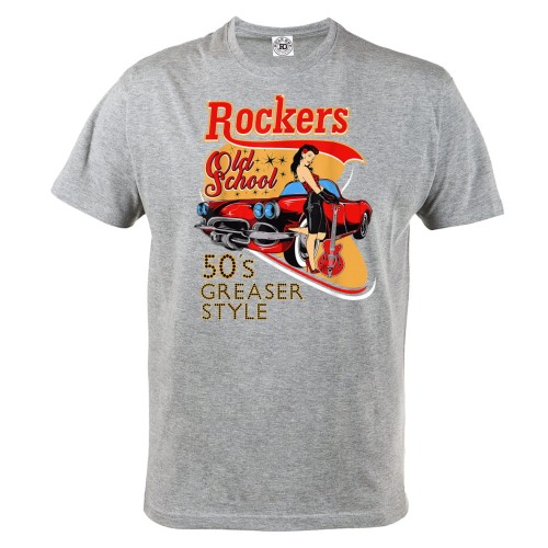 KOSZULKA MĘSKA LATA '50 OLD SCHOOL ROCKERS 1