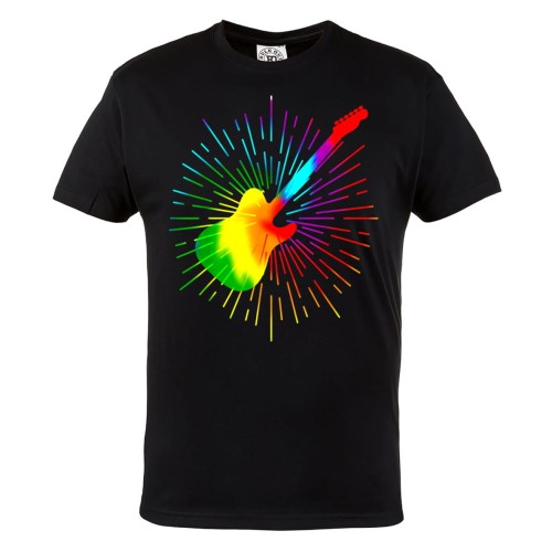 KOSZULKA MĘSKA KOLOROWA GITARA