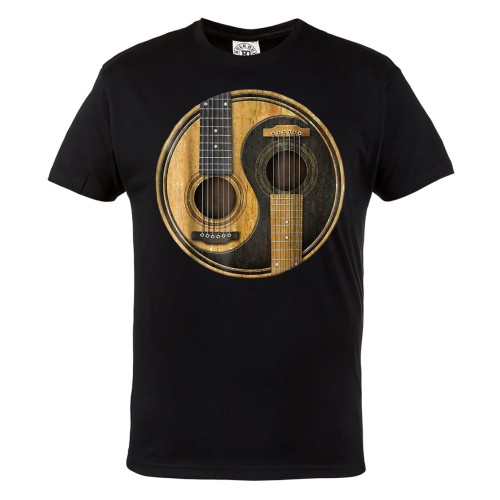 KOSZULKA MĘSKA DLA GITARZYSTY GITARA YIN YANG 1