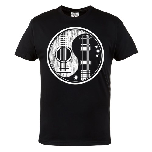 KOSZULKA MĘSKA DLA GITARZYSTY GITARA YIN YANG 1
