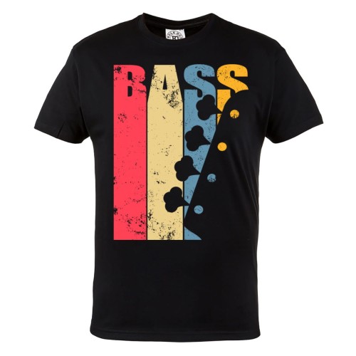 KOSZULKA MĘSKA ROCKOWA BASS GITARA BASOWA