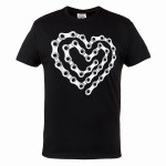 KOSZULKA NA ROWER ROWEROWA SERCE Z ŁAŃCUCHA