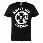 KOSZULKA NA ROWER ROWEROWA SHUT UP & PEDAL CZACHA