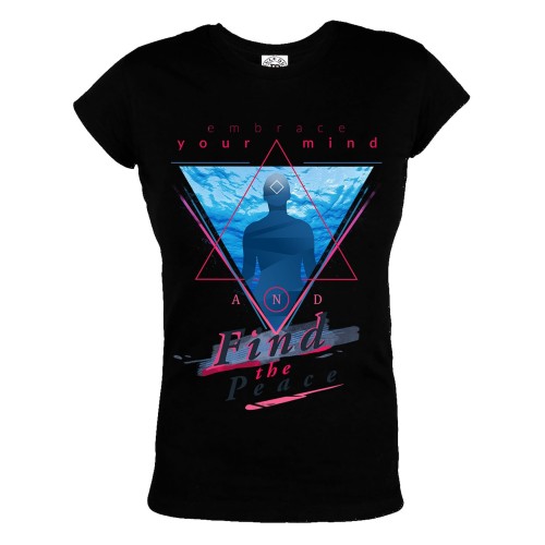 KOSZULKA DAMSKA EMBRACE YOUR MIND AND FIND THE PEACE 1