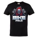 KOSZULKA NA ROWER ROWEROWA BIKE POLO CZASZKA