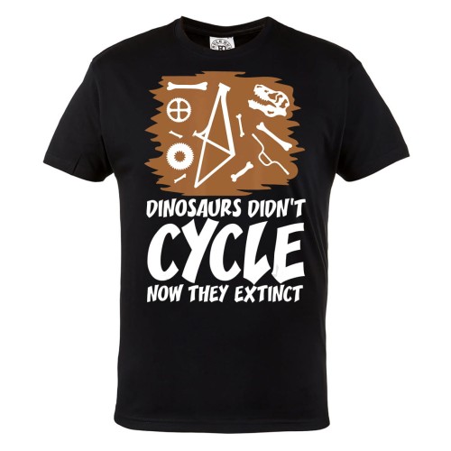 KOSZULKA NA ROWER DLA ROWERZYSTY DINOSAURS DIDN'T CYCLE NOW THEY EXTINCT 1