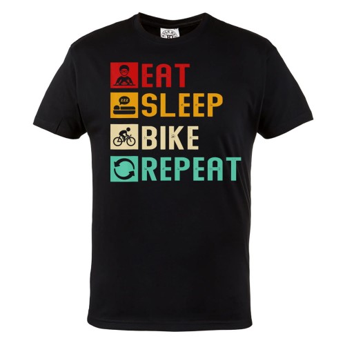 KOSZULKA NA ROWER ROWEROWA EAT SLEEP BIKE REPEAT 1