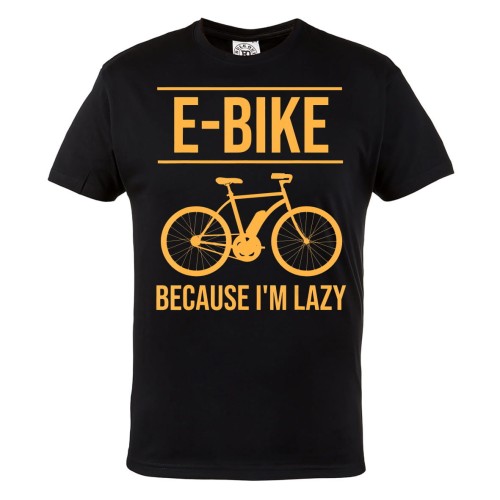 KOSZULKA NA ROWER ROWEROWA E-BIKE BECAUSE I'M LAZY 