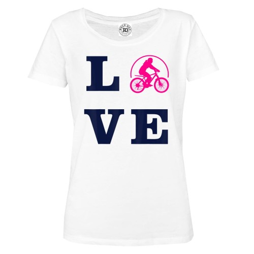 DAMSKA KOSZULKA NA ROWER ROWEROWA LOVE CYCLING 1