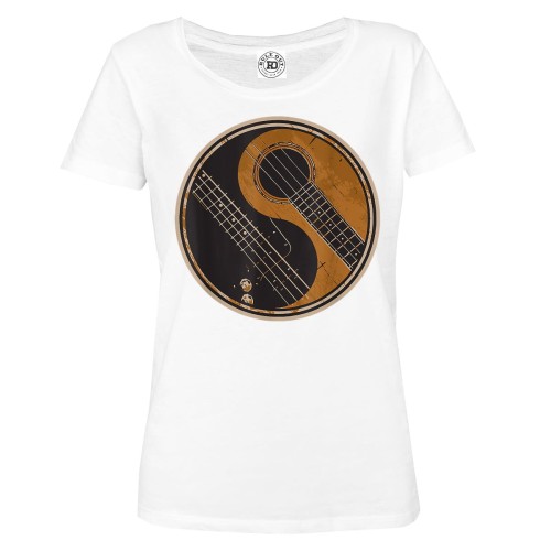 KOSZULKA DAMSKA MUZYCZNA GITARY YIN YANG 1