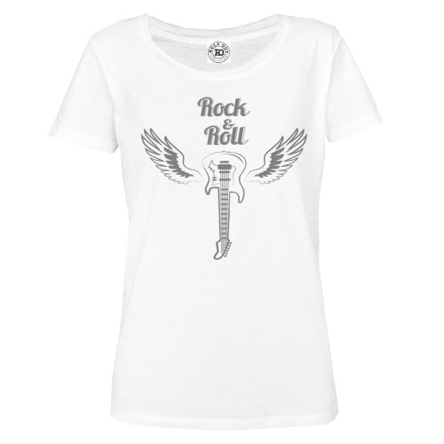 KOSZULKA DAMSKA MUZYCZNA GITARA ROCK & ROLL ANGEL 1