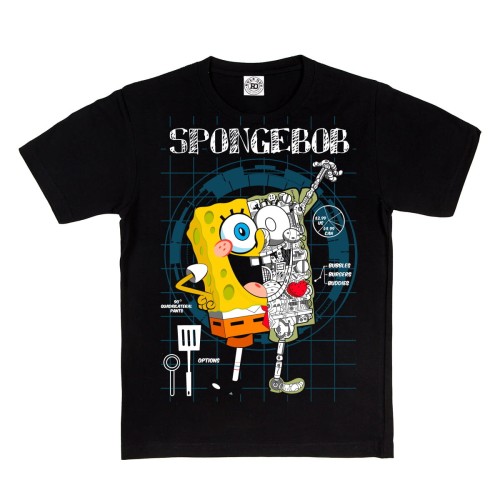 DZIECIĘCA KOSZULKA Z NADRUKIEM SPONGEBOB KANCIASTOPORTY 1