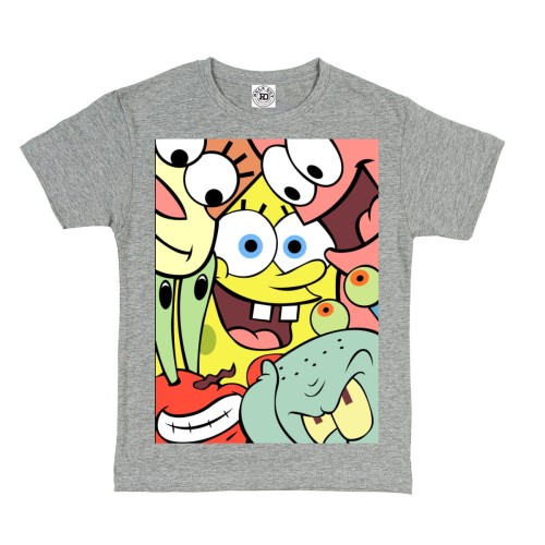 DZIECIĘCA KOSZULKA Z NADRUKIEM SPONGEBOB KANCIASTOPORTY I PRZYJACIELE 1