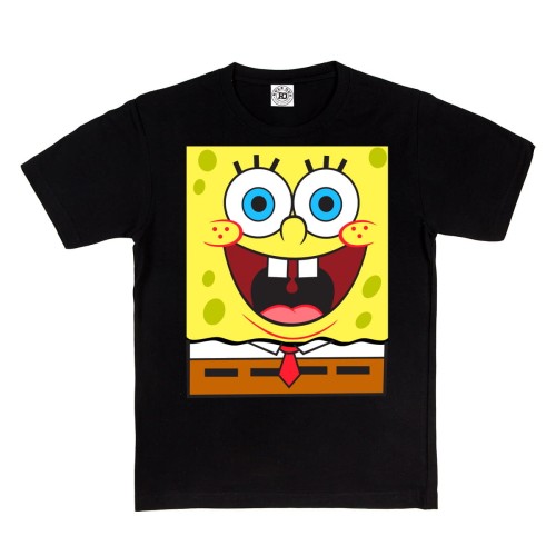 DZIECIĘCA KOSZULKA Z NADRUKIEM SPONGEBOB KANCIASTOPORTY KRAWAT