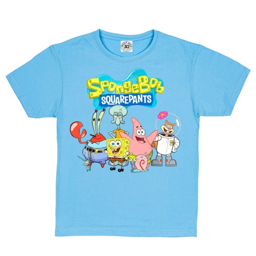 DZIECIĘCA KOSZULKA Z NADRUKIEM SPONGEBOB KANCIASTOPORTY I PRZYJACIELE 1