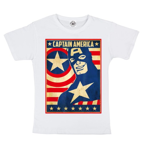 DZIECIĘCA KOSZULKA Z NADRUKIEM MARVEL COMICS AVENGERS CAPTAIN AMERICA 1
