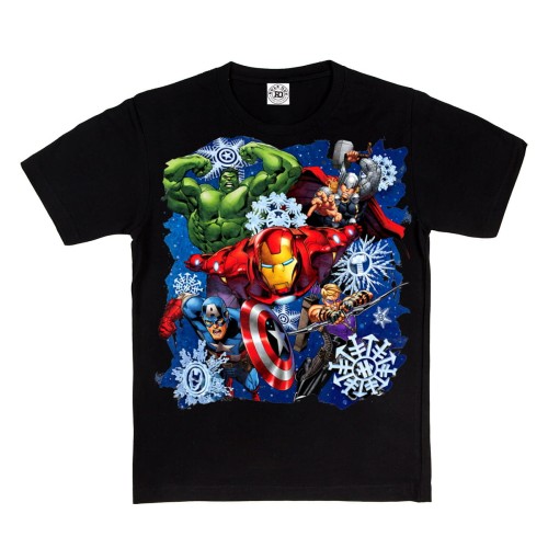 DZIECIĘCA KOSZULKA Z NADRUKIEM MARVEL COMICS AVENGERS EKIPA 1
