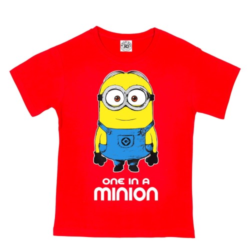 DZIECIĘCA KOSZULKA Z NADRUKIEM MINIONKI ONE IN A MINION