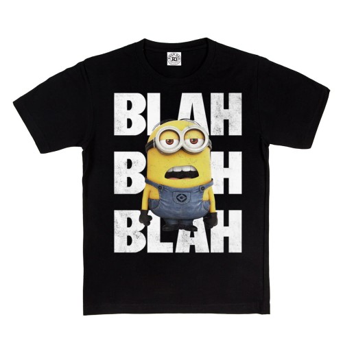 DZIECIĘCA KOSZULKA Z NADRUKIEM MINIONKI BLAH BLAH BLAH 1