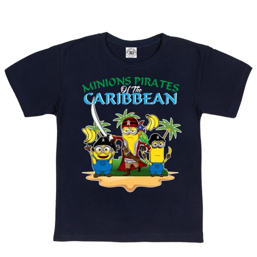DZIECIĘCA KOSZULKA Z NADRUKIEM MINIONKI MINIONS PIRATES OF THE CARIBBEAN 1