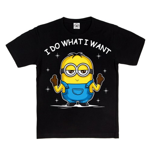 DZIECIĘCA KOSZULKA Z NADRUKIEM MINIONKI I DO WHAT I WANT 1