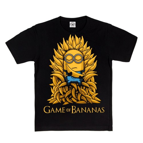 DZIECIĘCA KOSZULKA Z NADRUKIEM MINIONKI GAME OF BANANAS 1