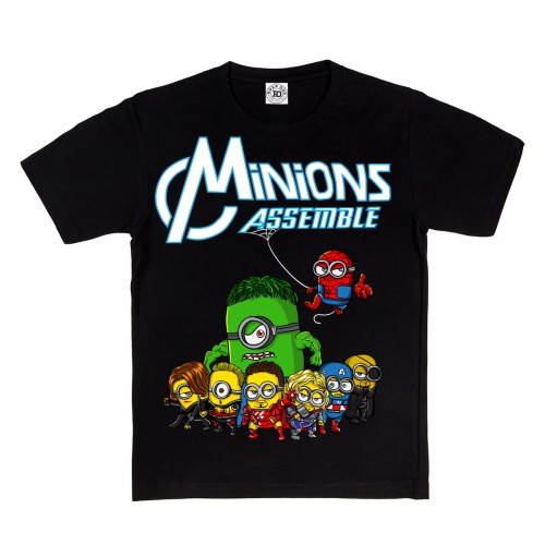 DZIECIĘCA KOSZULKA Z NADRUKIEM MINIONKI MINIONS ASSEMBLE 1