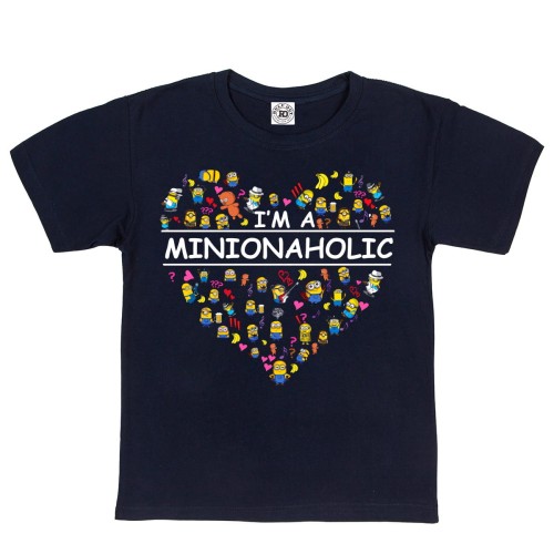 DZIECIĘCA KOSZULKA Z NADRUKIEM MINIONKI I'M A MINIONAHOLIC 1