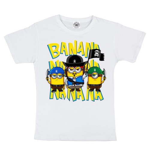 DZIECIĘCA KOSZULKA Z NADRUKIEM MINIONKI PIRACI BANANA NA-NA 1