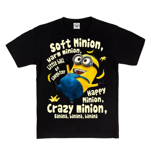 DZIECIĘCA KOSZULKA Z NADRUKIEM MINIONKI HAPPY MINION, CRAZY MINION, BANANA 1
