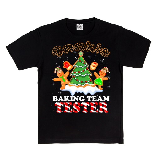 DZIECIĘCA KOSZULKA ŚWIĄTECZNA PIERNICZKI CIASTECZKA COOKIE BAKING TEAM TESTER 1