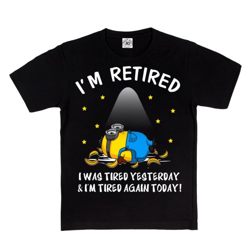 DZIECIĘCA KOSZULKA Z NADRUKIEM MINIONKI I'M RETIRED 1