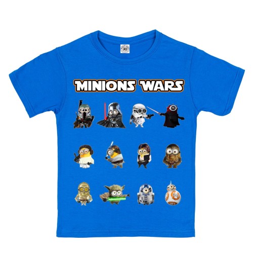 DZIECIĘCA KOSZULKA Z NADRUKIEM MINIONKI MINIONS WARS