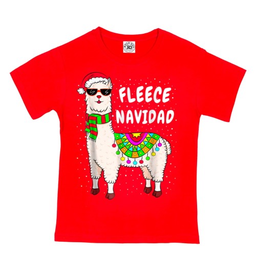 DZIECIĘCA KOSZULKA ŚWIĄTECZNA LAMA FLEECE NAVIDAD 1