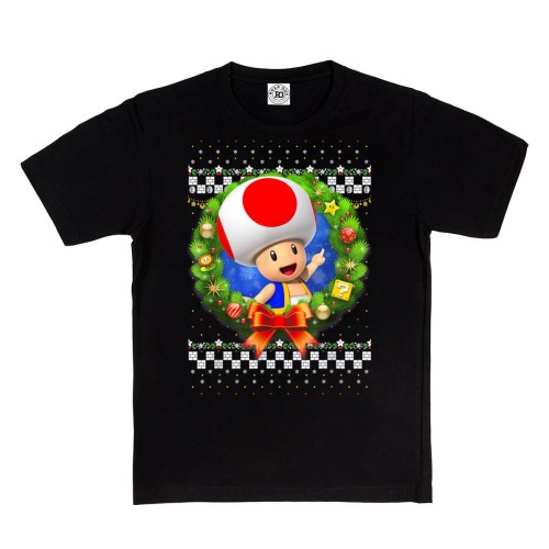 DZIECIĘCA KOSZULKA ŚWIĄTECZNA GRA MARIO