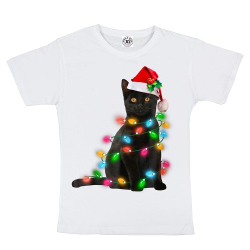 DZIECIĘCA KOSZULKA ŚWIĄTECZNA Z KOTEM CHRISTMAS CAT 1