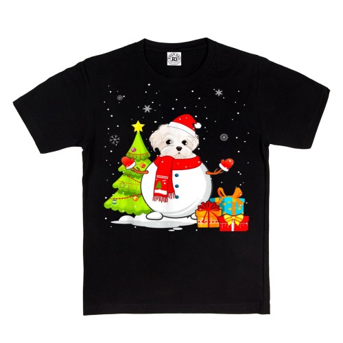 DZIECIĘCA KOSZULKA ŚWIĄTECZNA ZIMOWY PIESEK