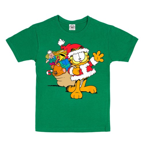 DZIECIĘCA KOSZULKA ŚWIĄTECZNA GARFIELD Z PREZENTAMI 1