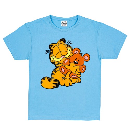 DZIECIĘCA KOSZULKA Z NADRUKIEM KOT GARFIELD Z MASKOTKĄ 1