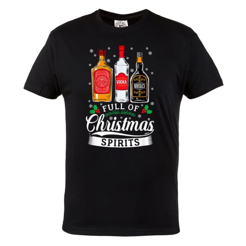 MĘSKA KOSZULKA ŚWIĄTECZNA Z NADRUKIEM ŚWIĄTECZNY CZAS FULL OF CHRISTMAS SPIRITS 1