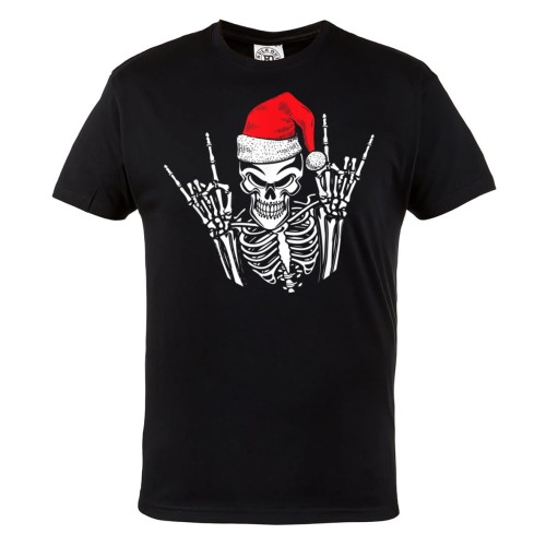 MĘSKA KOSZULKA ŚWIĄTECZNA Z NADRUKIEM ŚWIĘTA KOŚCIOTRUP ROCK