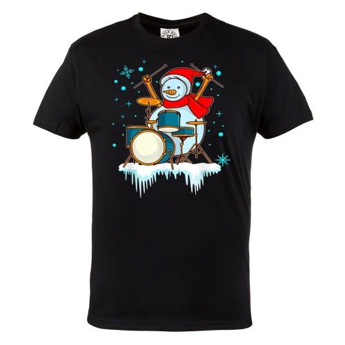 MĘSKA KOSZULKA ŚWIĄTECZNA Z NADRUKIEM BAŁAWANEK Z PERKUSJĄ