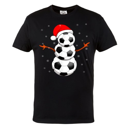 MĘSKA KOSZULKA ŚWIĄTECZNA Z NADRUKIEM BAŁAWANEK DLA PIŁKARZA