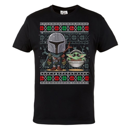 KOSZULKA ŚWIĄTECZNA FILMOWA MANDALORIAN BABY YODA 1