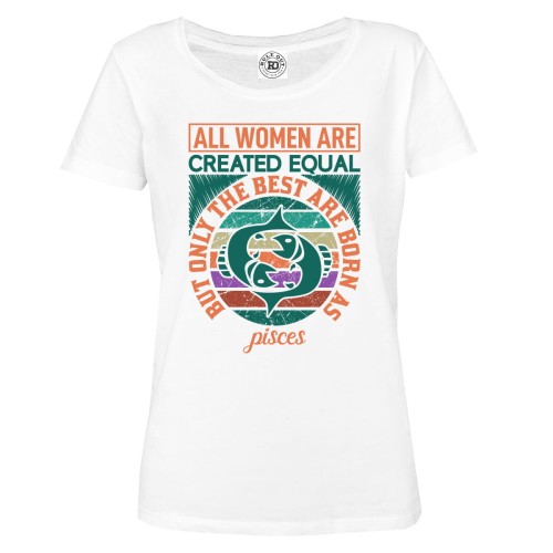 DAMSKA KOSZULKA HOROSKOP ZNAK ZODIAKU RYBY THE BEST WOMEN 1