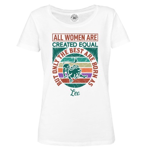 DAMSKA KOSZULKA HOROSKOP ZNAK ZODIAKU LEW THE BEST WOMEN 1