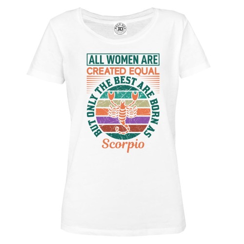 DAMSKA KOSZULKA HOROSKOP ZNAK ZODIAKU SKORPION THE BEST WOMEN 1