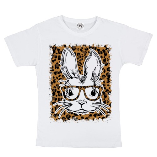 DZIECIĘCA KOSZULKA ŚWIĄTECZNA WIELKANOC ZAJĄCZEK W OKULARACH PANTERKA 2