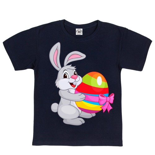 DZIECIĘCA KOSZULKA ŚWIĄTECZNA WIELKANOC KRÓLICZEK ZAJĄCZEK Z PISANKĄ EASTER109 1