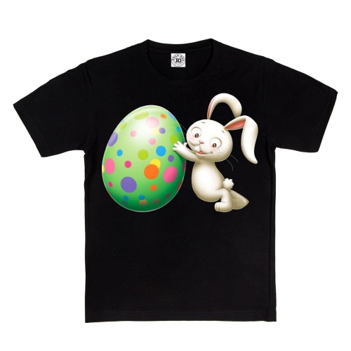 DZIECIĘCA KOSZULKA ŚWIĄTECZNA WIELKANOC EASTER ZAJĄCZEK WIELKANOCNY Z PISANKĄ 2